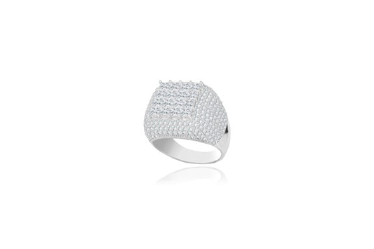 Men's Ring - 925 Sterling Silver - Gold Plated