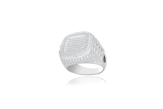 Men's Ring - 925 Sterling Silver - Gold Plated
