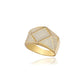 Men's Ring - 925 Sterling Silver - Gold Plated