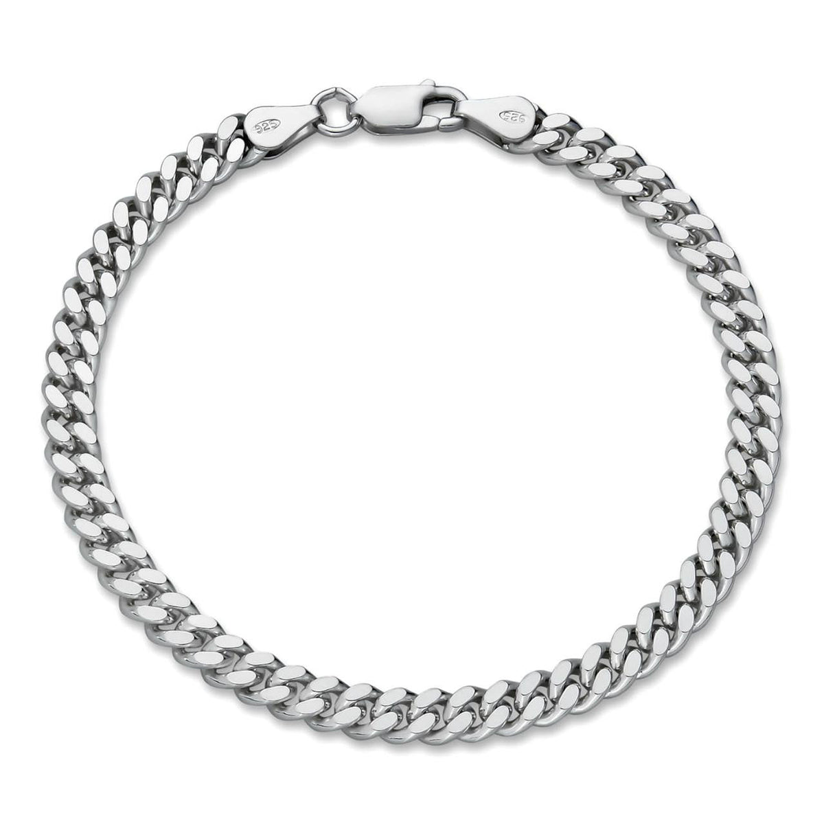 Miami Cuban Link Bracelet Lobster Clasp - 925 Sterling Silver