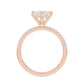 14K Marquise Solitaire — Hidden Halo Pave