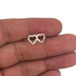 10K Yellow Gold Double Heart Ring – Dainty & Elegant Gold Heart Band for Women