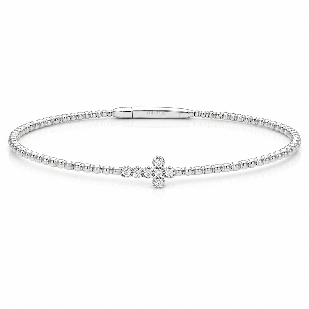 14K Cross Flex Bangle