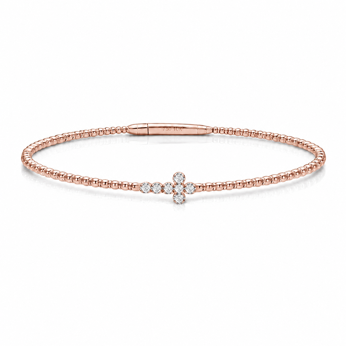 14K Cross Flex Bangle