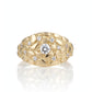 10K Yellow Gold - Nugget Ring CZ
