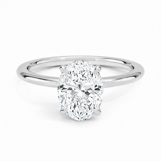 14K Oval Solitaire — Classic