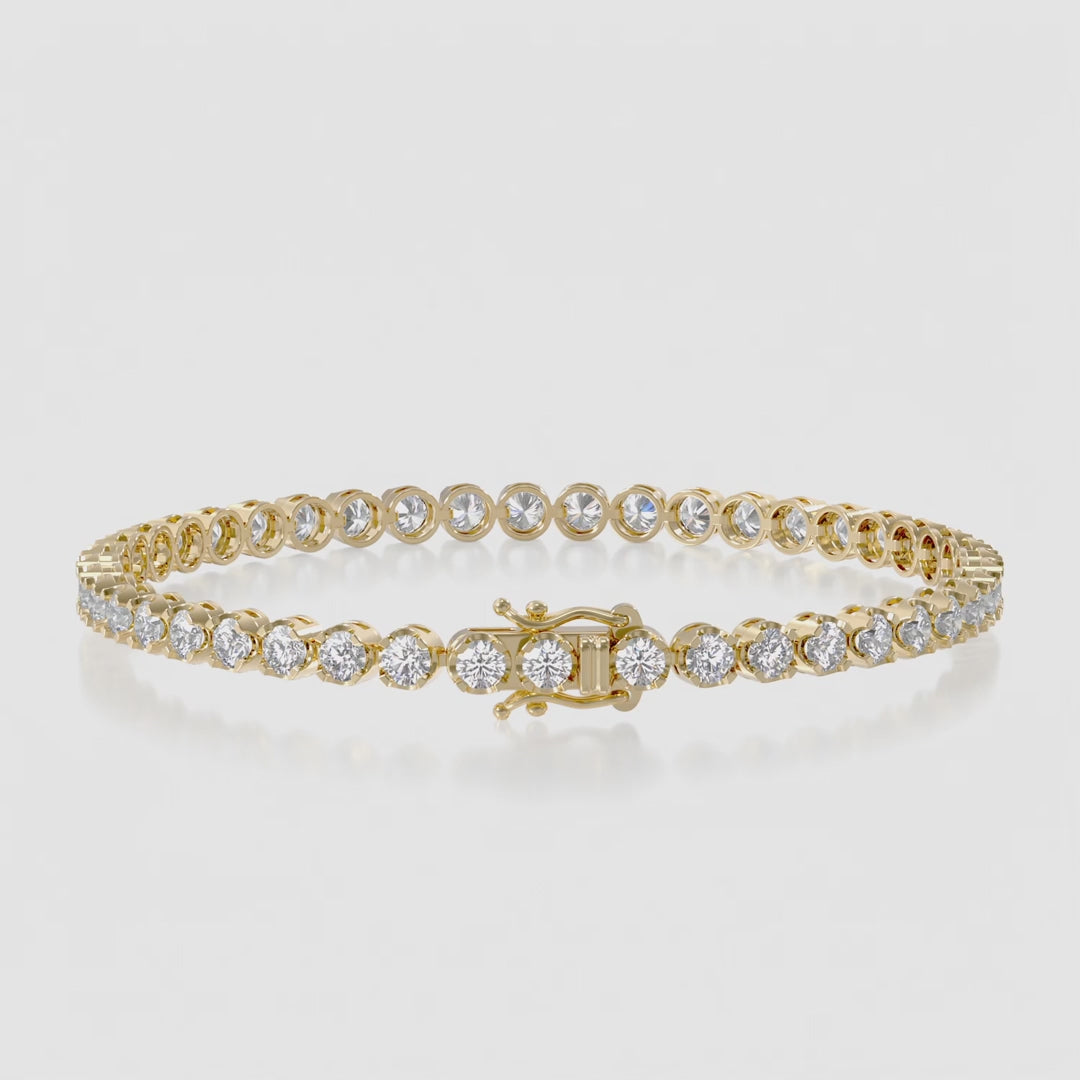 14K Illusion Tennis Bracelet — product video