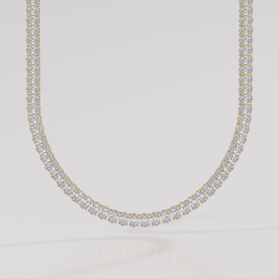 14K Classic Oval Tennis Necklace — product video