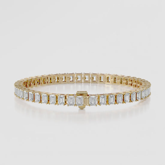 14K Emerald Tennis Bracelet — product video