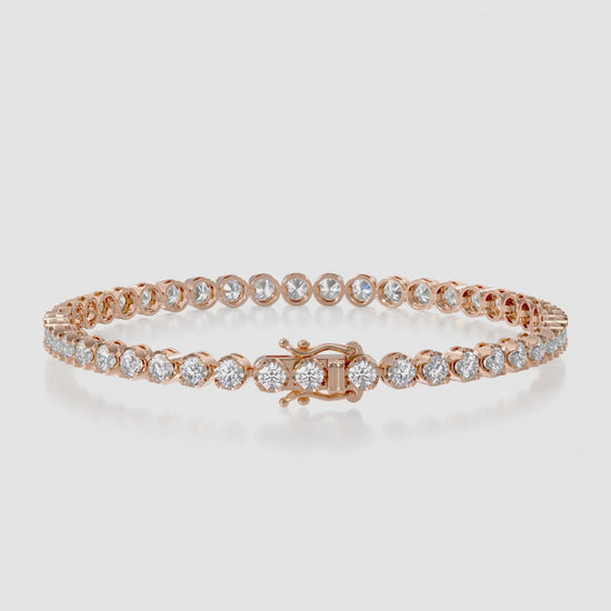 14K Illusion Tennis Bracelet — product video