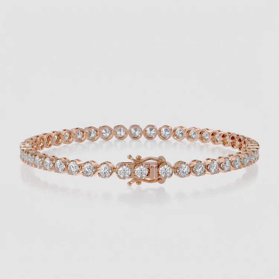 14K Illusion Tennis Bracelet — product video