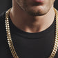 Miami Cuban Link Chain Necklace 14K Yellow Gold - Hollow