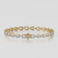 14K E/W Pear Tennis Bracelet — product video