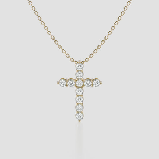 14K Cross Pendant — product video