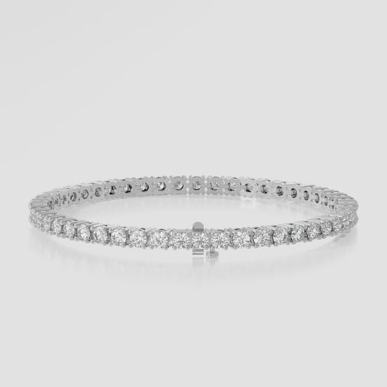 14K 4 Prong Tennis Bracelet (Local) — product video
