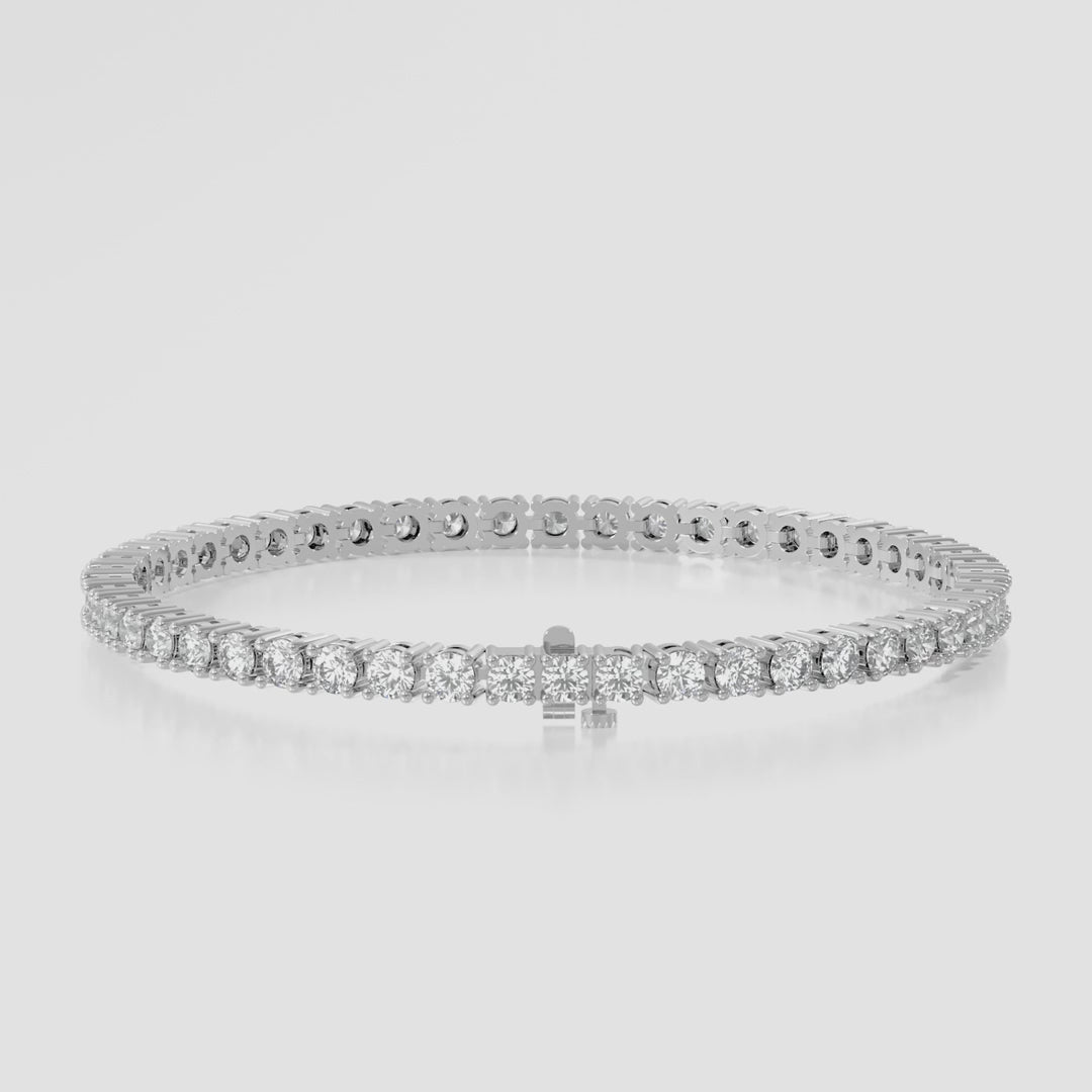 14K 4 Prong Tennis Bracelet (Local) — product video