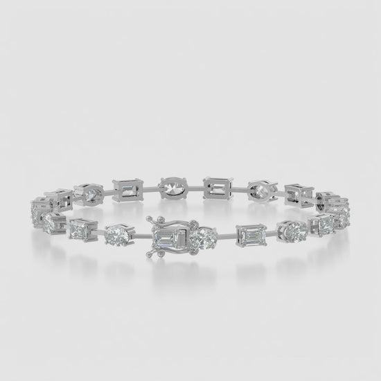 Oval Emerald Mixed Shape Bracelet — product video