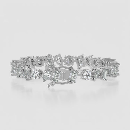 Fancy Shaped Mixed Shape Bracelet — product video
