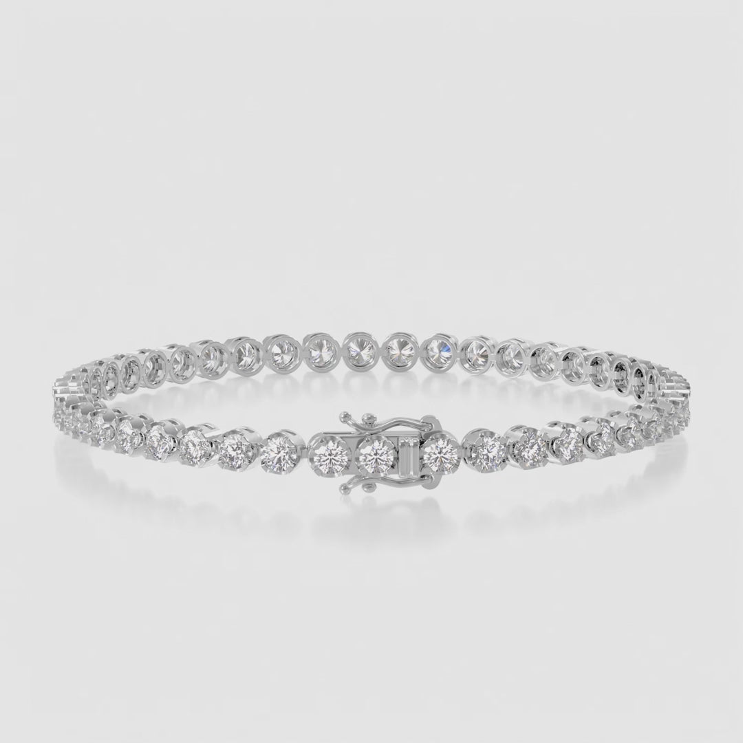 14K Illusion Tennis Bracelet — product video