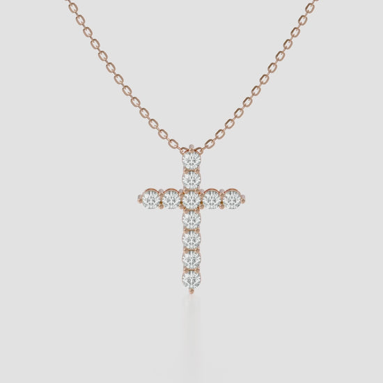 14K Cross Pendant — product video