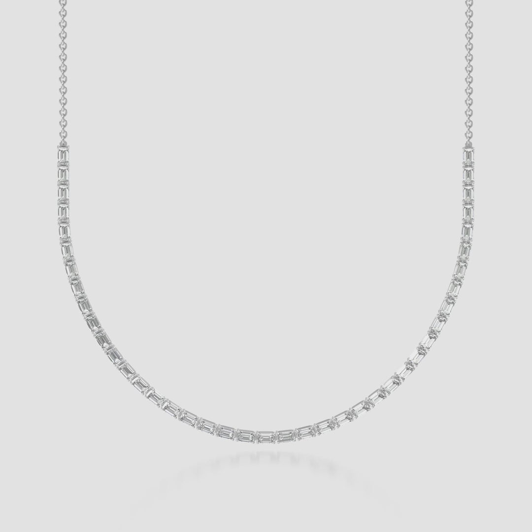 14K Emerald Tennis Necklace — product video