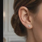 14K Gold / 925 Sterling Silver Stud Earrings | Screw-Back & Push-Back Styles | Hypoallergenic | GRA Moissanite or Cubic Zirconia Stones