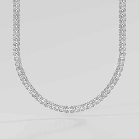 14K Classic Oval Tennis Necklace — product video