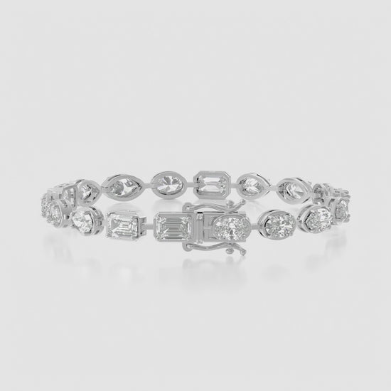 14K Mixed Shape Link Bracelet — product video