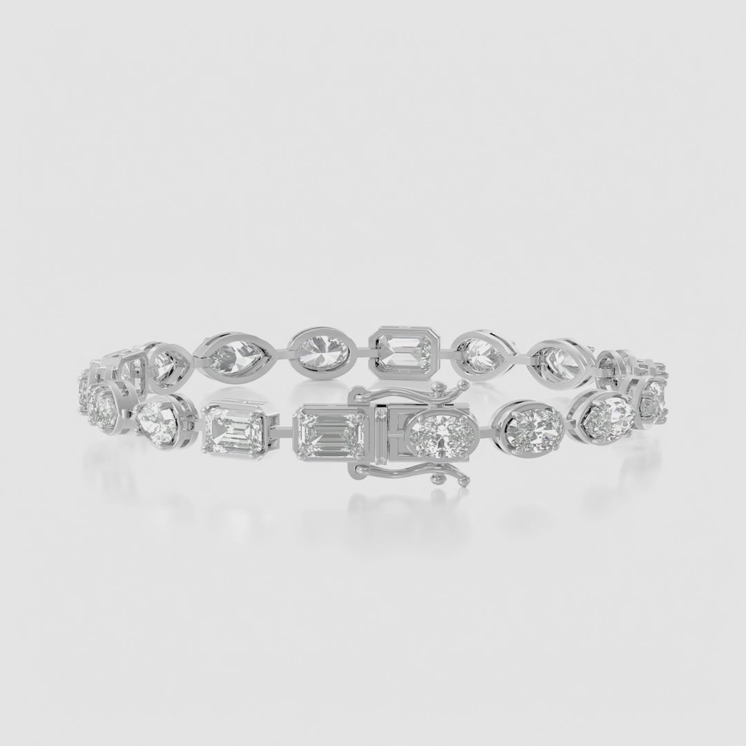 14K Mixed Shape Link Bracelet — product video