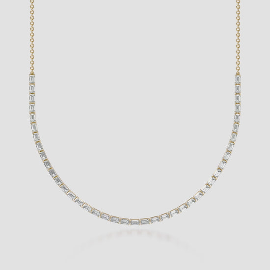 14K Emerald Tennis Necklace — product video