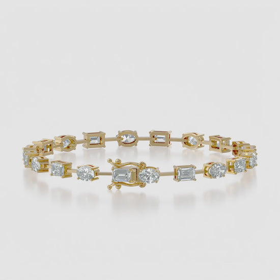Oval Emerald Mixed Shape Bracelet — product video