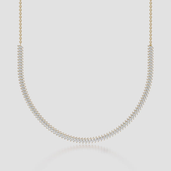 14K Marquise Tennis Necklace — product video