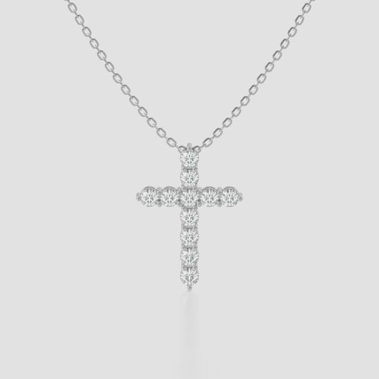 14K Cross Pendant — product video