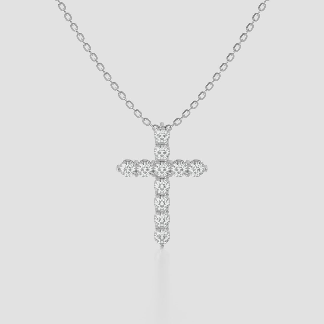 14K Cross Pendant — product video