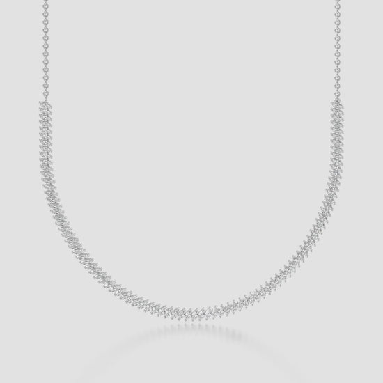 14K Marquise Tennis Necklace — product video