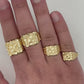 Nugget Square Ring - 10K Yellow Gold