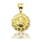 Reversible Jesus and Guadalupe Medallion Pendant - 10K Yellow Gold