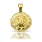 Reversible Jesus and Guadalupe Medallion Pendant Small - 10K Yellow Gold