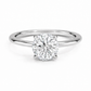 14K Round Solitaire — Cathedral