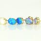 14k Yellow or White Gold Oval Opal Stud Earrings / Screw Back