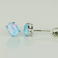 14k Yellow or White Gold Oval Opal Stud Earrings / Screw Back