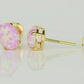 14k Yellow or White Gold Oval Opal Stud Earrings / Screw Back