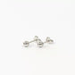 14k White Gold Ball Stud Earrings Top Quality High Polish