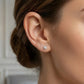 14K Gold / 925 Sterling Silver Stud Earrings | Screw-Back & Push-Back Styles | Hypoallergenic | GRA Moissanite or Cubic Zirconia Stones
