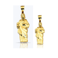 Saint Jude Standing Figure Pendant - 10K Yellow Gold