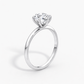 14K Round Solitaire — 6 Prong