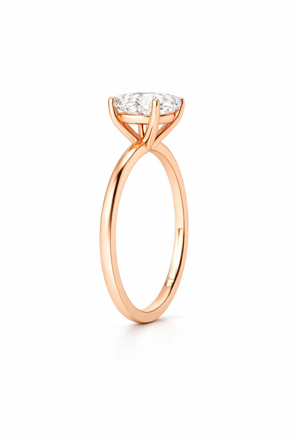 14K Oval Solitaire — Classic