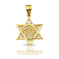 Star of David Filigree Pendant - 10K Yellow Gold
