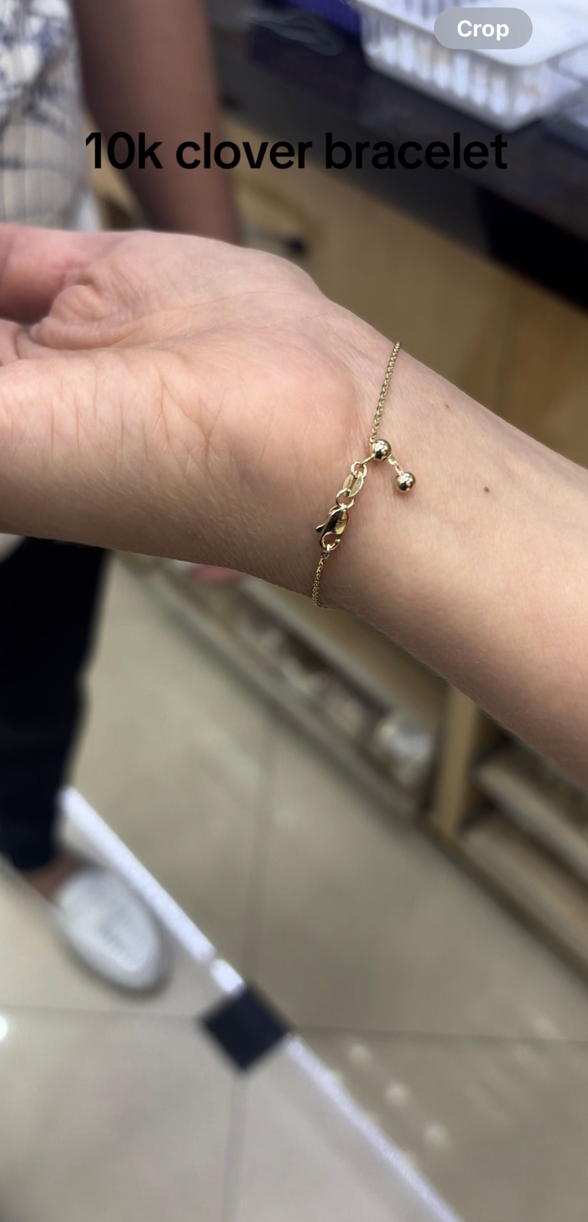10K Yellow Gold Clover Leaf Bracelet – Adjustable Lucky Charm Jewelry