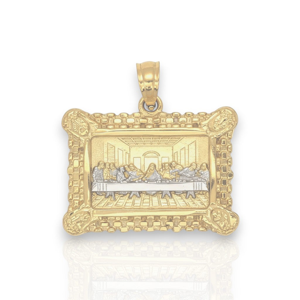 Last Supper Apostles Pendant - 10k Yellow Gold - Size Variation